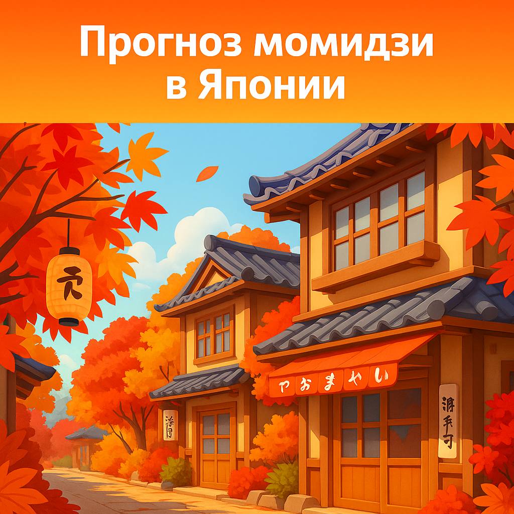 🍁 Прогноз момидзи в Японии: когда и где ловить лучшие осенние краски