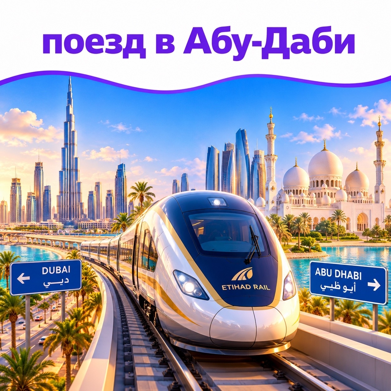 🚆 Из Дубая в Абу-Даби